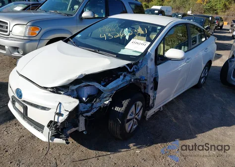 2018 Toyota Prius Two from USA, damaged, VIN JTDKBRFUXJ3062023